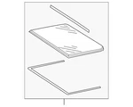 Genuine Audi Rear Glass 80A-877-056-A. Fixed Price $1149.45.