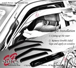 Outside Mount Rain Guards Visor Sun Roof T2 5PCS Gmc Sierra 1500 Extended 15-16. Fixed Price $39.62.