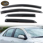 Fits 07-13 Toyota Yaris XP90 Sedan Mugen Style Window Visors Rain Sun Guard Vent. Fixed Price $28.75.