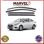 For Hyundai Accent 2018-2022 Black Window Vent Visor Rain Guard Deflectors. Fixed Price $31.90.