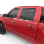 Egr 571671 Fr/rr In-channel Window Visors Smoke 14-18 Silverado/sierra Ext. Fixed Price $75.09.