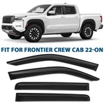 For Nissan Frontier Crew Cab 2022-2024 Window Vent Visors Rain Guards Deflectors. Fixed Price $28.51.