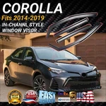 For Toyota Corolla 2014-2019 In-channel Vent Window Visors Rain Guard Deflector. Fixed Price $41.99.