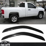 Fits 07-14 Gmc Sierra/ Chevy Silverado Standard Cab Window Visors Guard Acrylic. Fixed Price $29.91.