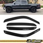 Fits 01-06 Chevy Silverado Gmc Sierra Crew Cab Acrylic Window Visors Rain Guard. Fixed Price $28.99.
