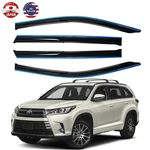 4X For Toyota Highlander 2014-2019 Window Visors Rain Guards Deflector Jdm. Fixed Price $23.99.