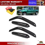 Fits 99-06 Chevy Silverado Sierra Extended Cab Window Visors Rain Sun Guard Vent. Fixed Price $28.99.