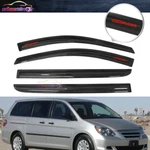 Fits 05-10 Honda Odyssey Mugen Style Window Visor Rain Deflector W/ Red. Fixed Price $42.31.