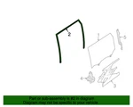 New Genuine Nissan Glass Run Rubber-rear Door Window,lh 823314BA0A Oem. Fixed Price $70.36.