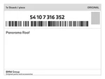 Genuine Bmw Panorama Roof 54-10-7-316-352 New. Fixed Price $5192.73.