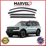 Ford Bronco Sport 2021-2024 Black Window Visor Rain Guard Deflectors. Fixed Price $31.90.