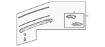 Genuine Mercedes-benz Slide Rail 253-780-39-00. Fixed Price $215.25.