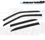 Dark Smoke Outside Mount Window Visor Rain Guard 4PC For Chevy Tracker 1998-2004. Fixed Price $53.75.