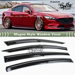 Fits 2014-2021 Mazda 6 3D Jdm Mugen Style Window Visor Rain Guard Deflector Vent. Fixed Price $27.99.
