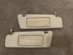 1986-95 Mercedes Benz W124 Oem Tan Left Right Roof Interior Sun Visor Mirror Set. Fixed Price $89.95.