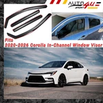 In-channel Window Vent Visors Rain Shade Deflectors For Toyota Corolla 2020-2026. Fixed Price $58.99.