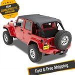 Bestop 52584-35 Safari Header Bikini For 2010-2018 Jeep Wrangler Jku 4-DOOR. Fixed Price $147.01.