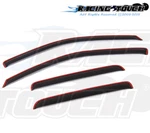 Dark Smoke Channel Visor Rain Guard 4PCS Chevy Colorado Crew Cab 2004-2012. Fixed Price $39.04.