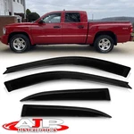Out-channel Window Visor Shade Vent For 2005-2011 Dodge Dakota 4 Door Crew Cab. Fixed Price $38.00.
