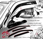 In-channel Rain Guards Visor Sun Roof Type 2 5PCS Ford F450 F-550 99-16 Crew Cab. Fixed Price $39.62.