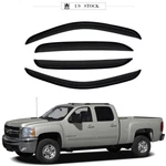 For 07-14 Chevy Silverado Gmc Sierra Crew Cab Window Visors Rain Sun Guard Vent. Fixed Price $39.99.