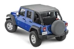 Mastertop 14300435 Black Diamond Bimini Plus For 07-18 Jeep Wrangler Jk 4DR. Fixed Price $128.25.