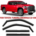 Rain Guards Vent Visors Shade For 2022-2026 Toyota Tundra Crewmax. Fixed Price $62.99.