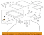 Gm Oem 17-24 XT5,XT6 Sunroof-cable Guide 20945785. Fixed Price $17.57.