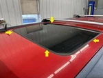 06-10 Hummer H3 Sliding Sun Moon Roof Glass Window Only. Fixed Price $200.00.