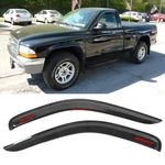For 97-04 Dodge Dakota Standard Cab Window Visor Smoke Vent Guard W/ Red Letter. Fixed Price $41.39.