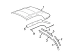 Genuine Ford Mustang Convertible Top Seal Upper Center (2006-2014) 4R3Z7651564A. Fixed Price $94.51.