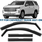 Rain Guards Vent Visors Shade For 2021-2026 Chevrolet (chevy) Tahoe Shatterproof. Fixed Price $73.49.