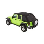 Bestop 54923-17 Trektop Glide Slantback Soft Black Twill For Jeep Wrangler. Fixed Price $1849.99.