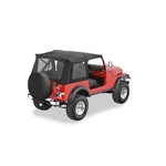 Bestop 51599-15 Supertop Classic Squareback Soft Black Denim Clear Windows. Fixed Price $1099.99.