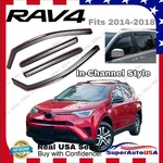 For Toyota RAV4 2013-2018 In-channel Vent Window Visor Rain Sun Guard Deflectors. Fixed Price $39.99.