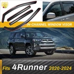 Fits Toyota 4RUNNER 20-24 In-channel Vent Window Visors Rain Guard Deflectors. Fixed Price $45.99.