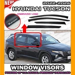 Window Visors For 2022 2026 Hyundai Tucson / Deflector Vent Shade Rain Guard. Fixed Price $36.98.