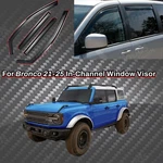 In-channel Window Visors Rain Vent Side Deflectors Fits Ford Bronco 2021-25. Fixed Price $48.69.