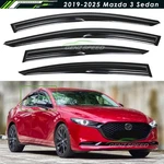 For 2019-2026 Mazda 3 Sedan Jdm Mugen Style Window Visors Rain Guards Deflectors. Fixed Price $26.99.