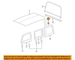 Chrysler Oem 07-18 Wrangler Jk Cover Components-molding Retainer 55395761AE. Fixed Price $14.22.