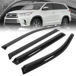 4X Smoke Tinted Type-on Sun/wind/rain Window Visors For 14-19 Highlander XU50. Fixed Price $37.30.