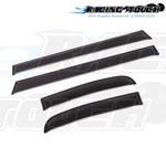 Dark Smoke Outside Mount Window Visor Rain Guard 4PC For Toyota Fj Cruiser 07-14. Fixed Price $34.50.