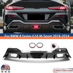 For Bmw Series G16 840I M850I Ac Style Rear Bumper Lip Diffuser Carbon Look. Fixed Price $393.99.