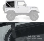 Smittybilt Replacement Rear Window For Tracker Samari Soft Top White 98552-RRWD. Fixed Price $36.49.