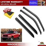 Smoke Window Visors Fits 01-03 Ford F150 Crew Cab & Lincoln Blackwood Acrylic. Fixed Price $26.99.
