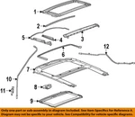 Gm Oem 11-20 Cruze Limited Sunroof-side Cover 13232784. Fixed Price $41.71.