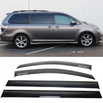 Fits 11-20 Toyota Sienna Window Visor Rain Guard Shade Polycarbonate W/ Sport. Fixed Price $49.99.
