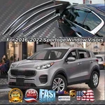 Fits For Sportage 2017-2022 Chrome Trims Window Visors Vent Rain Sun Guards. Fixed Price $33.89.
