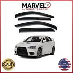 Side Window Sun Vent Visor Rain Guards For Mitsubishi 2008-2017 Lancer Evo. Fixed Price $31.90.