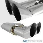Dual Slant Tip 3" Outlet Dtm Style High Flow Sport Racing Muffler Exhaust System. Fixed Price $42.95.